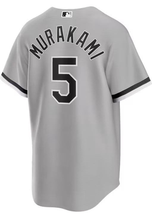Men's Chicago White Sox Munetaka Murakami Nike Road Gray Replica Jersey Official Team Jersey Sports Fan Apparel Official NFL Team Jersey Football Fan Apparel