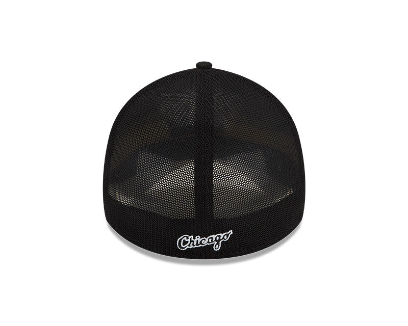 Men's Chicago White Sox New Era Black Batting Practice 39THIRTY Flex-Fit Hat Official Team Hat Sports Fan Cap Official NFL Team Hat Football Fan Cap