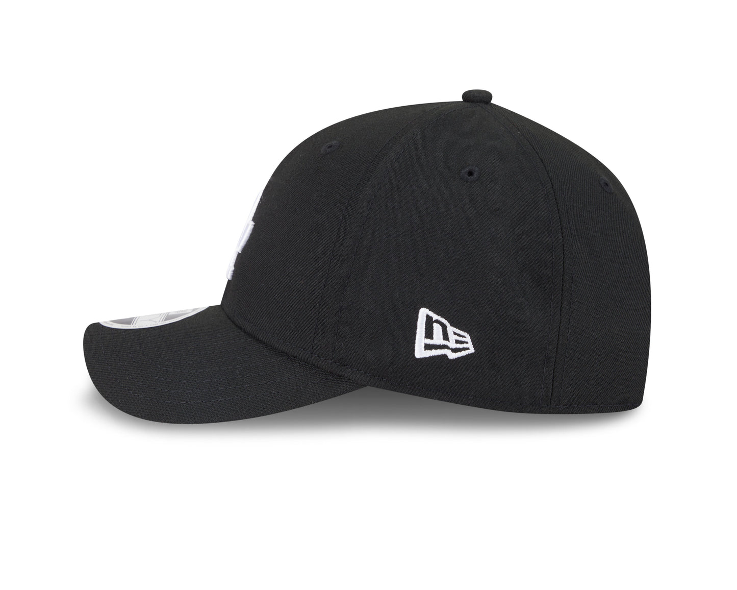 Los Angeles Dodgers Black and White New Era M-Crown 9FORTY Adjustable Hat Official Team Hat Sports Fan Cap Official NFL Team Hat Football Fan Cap