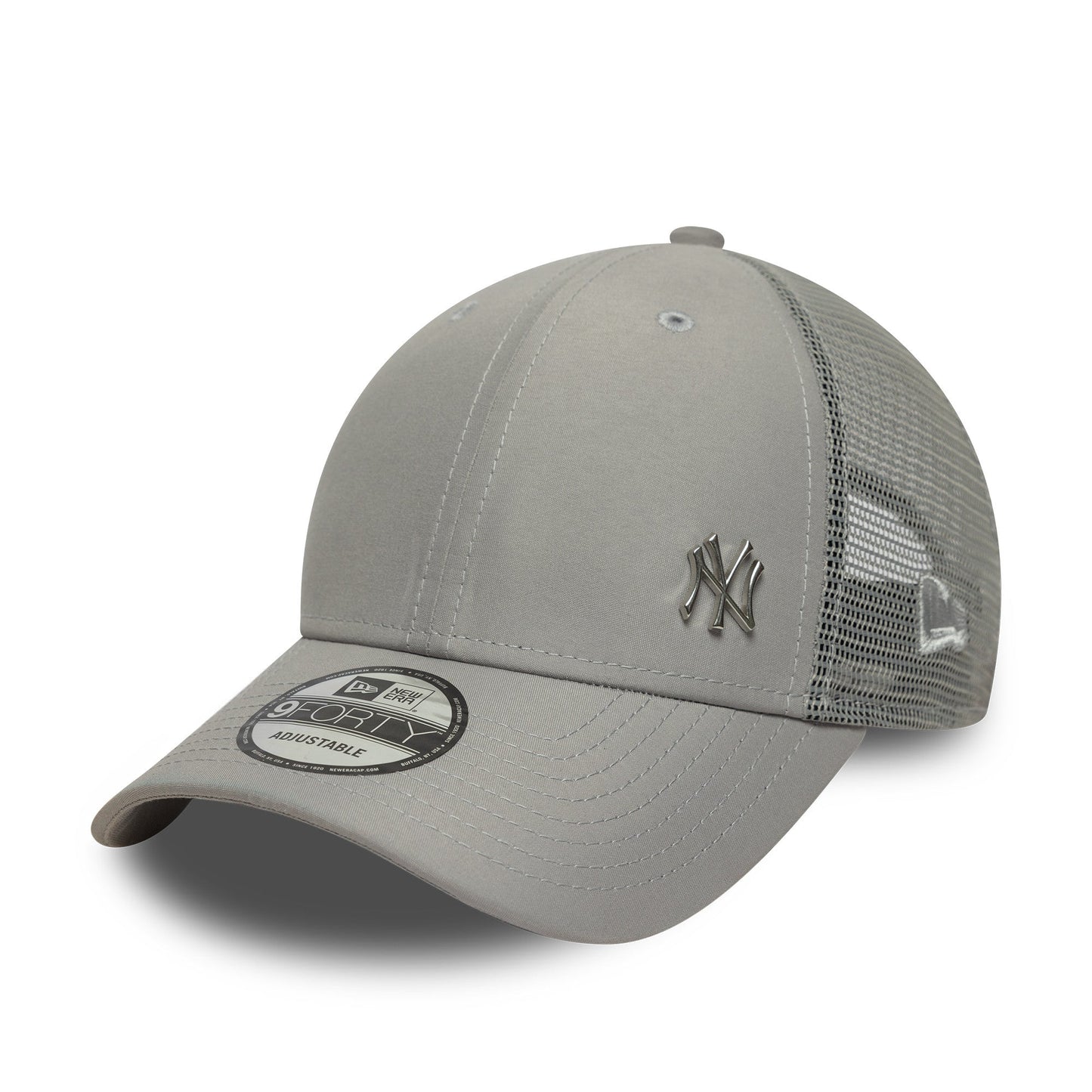New York Yankees MLB Flawless 9Forty Trucker Grey Official Team Hat Sports Fan Cap Official NFL Team Hat Football Fan Cap
