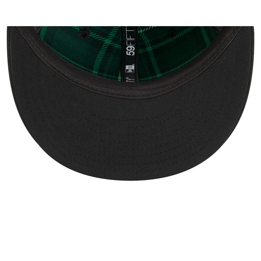 Men's Chicago Cubs New Era Black 2026 St. Patrick's Day Authentic Collection On-Field 59FIFTY Fitted Hat Official Team Hat Sports Fan Cap Official NFL Team Hat Football Fan Cap