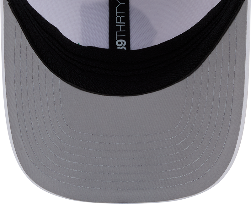 Chicago Cubs New Era M-Crown 39Thirty Alternate 2 Metallic White Performance Flex Fit Hat Official Team Hat Sports Fan Cap Official NFL Team Hat Football Fan Cap