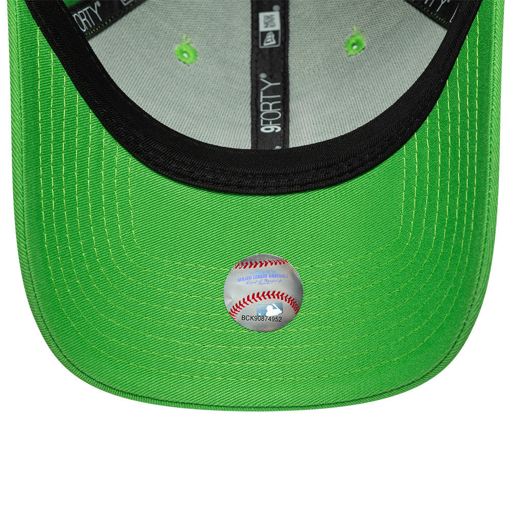 Los Angeles Dodgers MLB League Essential 9FORTY Strapback New Era Green/White Official Team Hat Sports Fan Cap Official NFL Team Hat Football Fan Cap