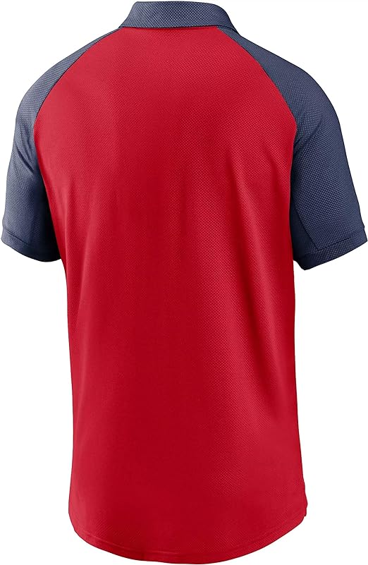 Nike Men's Boston Red Sox Red Dri-FIT Legacy Raglan Polo Official Sports Fan Gear Official NFL Fan Gear