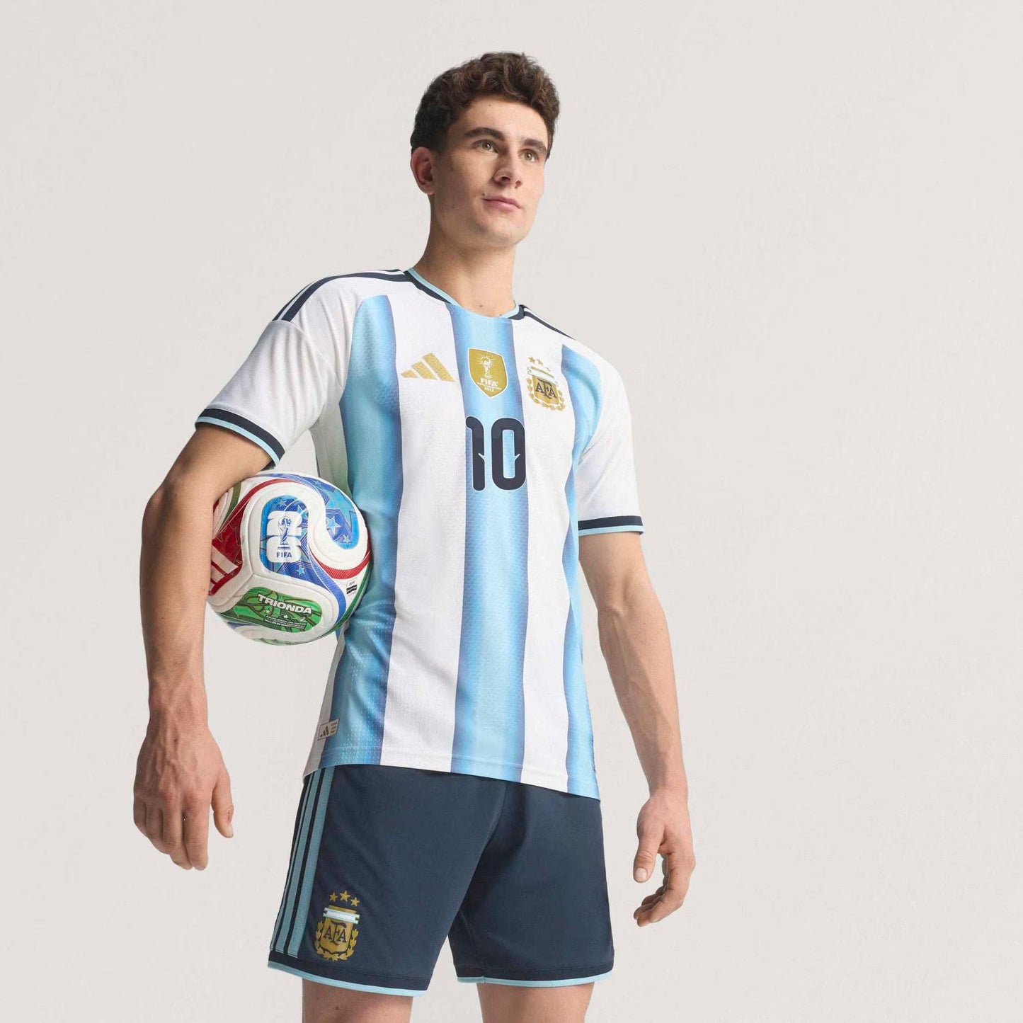 Argentina 2026 Home Player Adidas Jersey 10 - White Messi Official Team Jersey Sports Fan Apparel