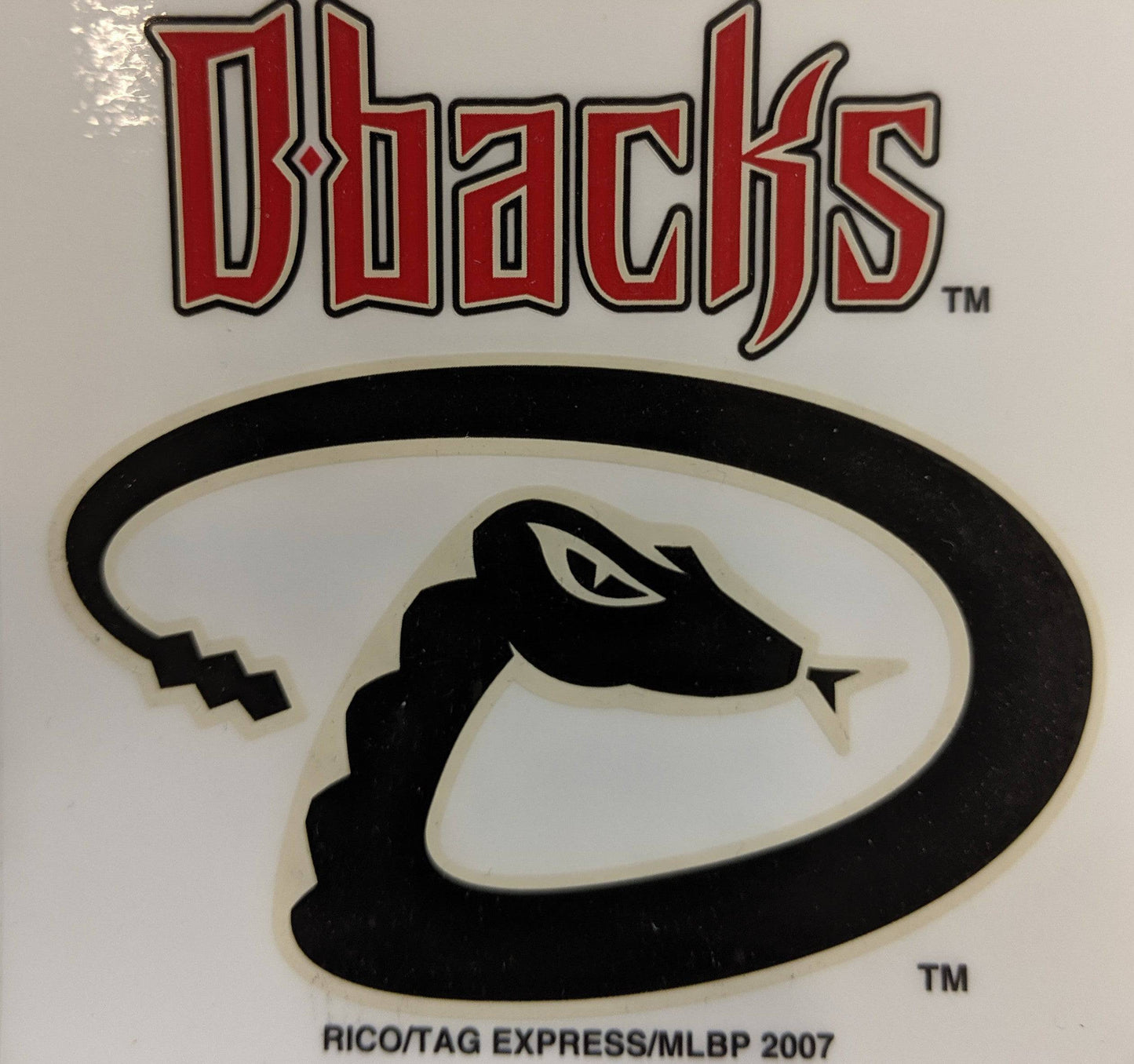 Arizona Diamondbacks Rico MLB Small Static Decal Official Sports Fan Gear Official NFL Fan Gear