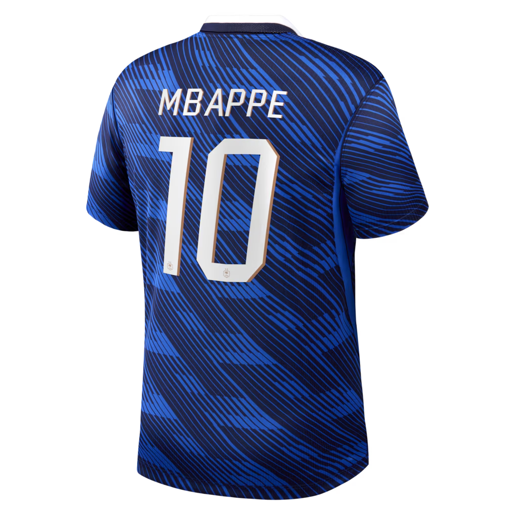 Kylian Mbappé France National Team Nike 2026 Home Stadium Replica Jersey - Blue Official Team Jersey Sports Fan Apparel