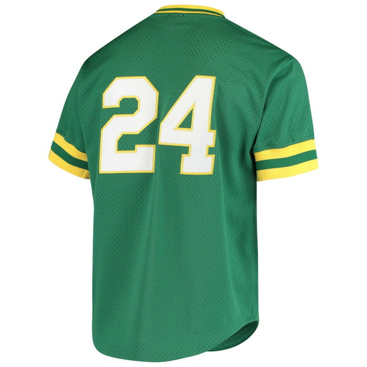 Men's Oakland Athletics Rickey Henderson 1991 Mitchell & Ness Green Cooperstown 1987 Mesh Batting Practice Jersey Official Team Jersey Sports Fan Apparel Official NFL Team Jersey Football Fan Apparel