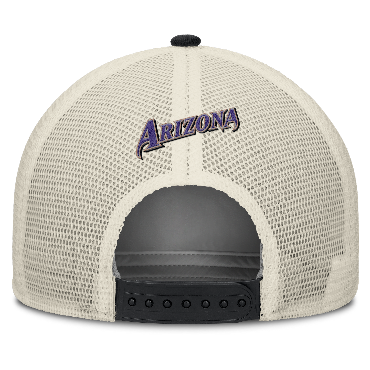 Arizona Diamondbacks Nike Rise Black Adjustable Snapback Trucker Hat Official Team Hat Sports Fan Cap Official NFL Team Hat Football Fan Cap