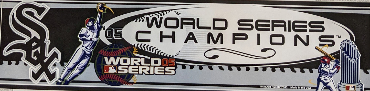 Chicago White Sox 2005 World Series Champions Bumper Sticker Official Sports Fan Gear Official NFL Fan Gear