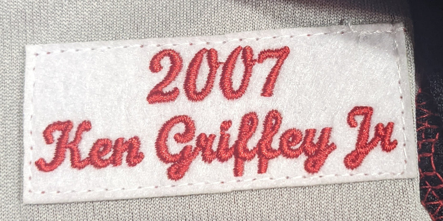 Men's Cincinnati Reds Ken Griffey Jr. Mitchell & Ness 2007 Red Cooperstown Collection Batting Practice Jersey Official Team Jersey Sports Fan Apparel Official NFL Team Jersey Football Fan Apparel