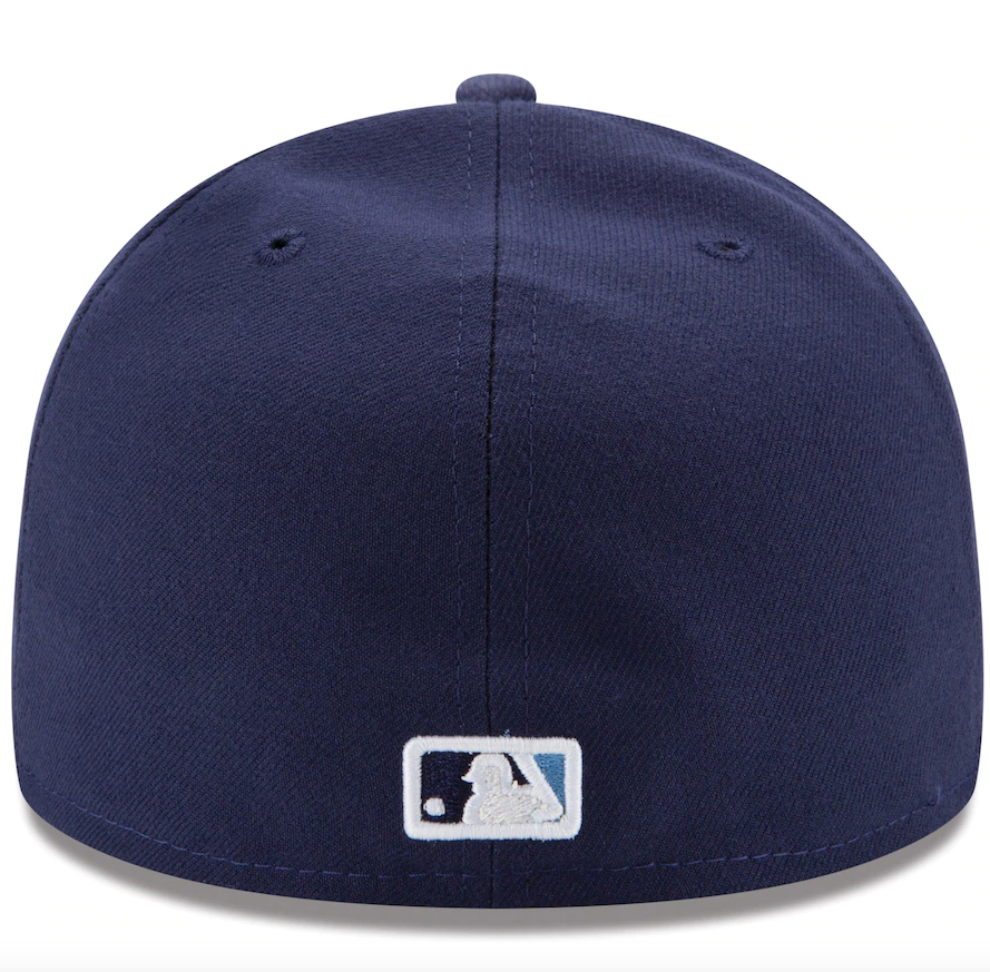 Men's Tampa Bay Rays New Era Navy Game Authentic Collection On-Field 59FIFTY Fitted Hat Official Team Hat Sports Fan Cap Official NFL Team Hat Football Fan Cap