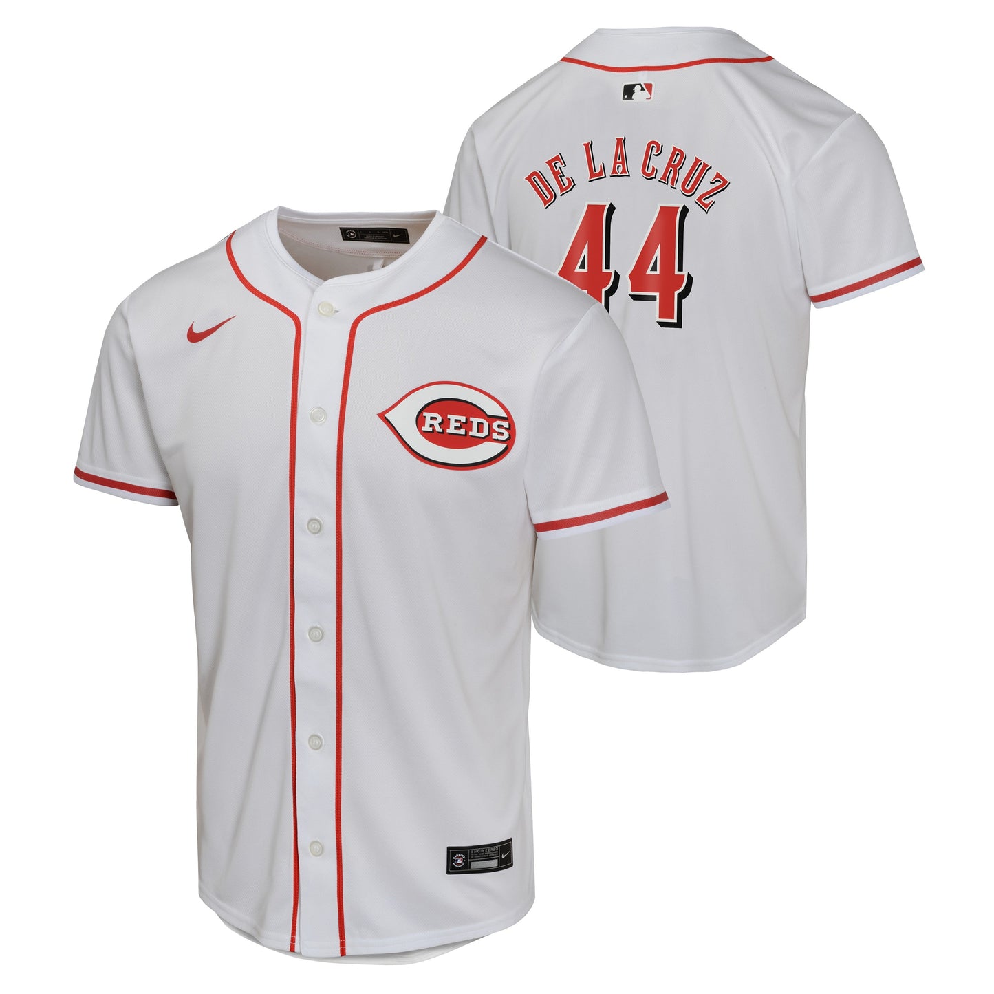 Youth Elly De La Cruz Cincinnati Reds NIKE White Home Game Replica Jersey Official Team Jersey Sports Fan Apparel Official NFL Team Jersey Football Fan Apparel