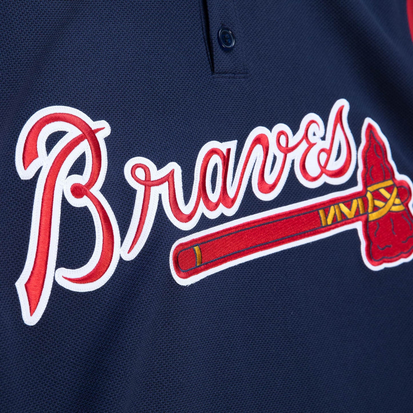 Men's Atlanta Braves Greg Maddux 2003 Mitchell & Ness Navy Cooperstown Batting Practice Jersey Official Team Jersey Sports Fan Apparel Official NFL Team Jersey Football Fan Apparel