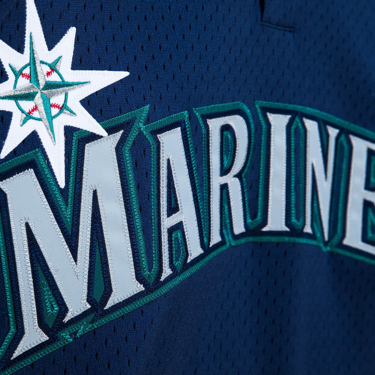 Men's Seattle Mariners Ichiro Suzuki 2002 Mitchell & Ness Navy Cooperstown Collection Mesh Batting Practice Jersey Official Team Jersey Sports Fan Apparel Official NFL Team Jersey Football Fan Apparel