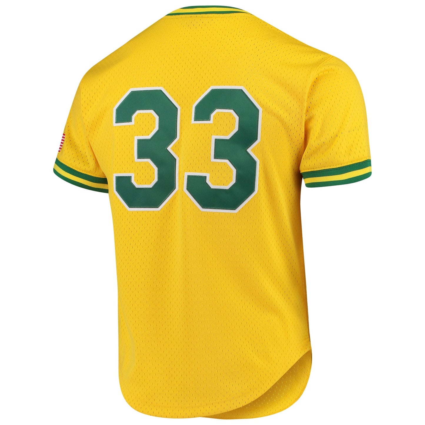 Mitchell & Ness Oakland Athletics Jose Canseco 1990 Cooperstown Collection Authentic Practice Jersey - Yellow Official Team Jersey Sports Fan Apparel Official NFL Team Jersey Football Fan Apparel