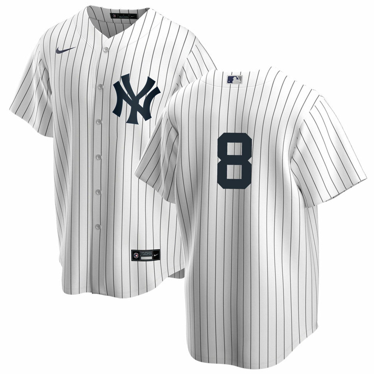 Men's Nike Yogi Berra #8 White New York Yankees Home Official Replica Player Jersey Official Team Jersey Sports Fan Apparel Official NFL Team Jersey Football Fan Apparel