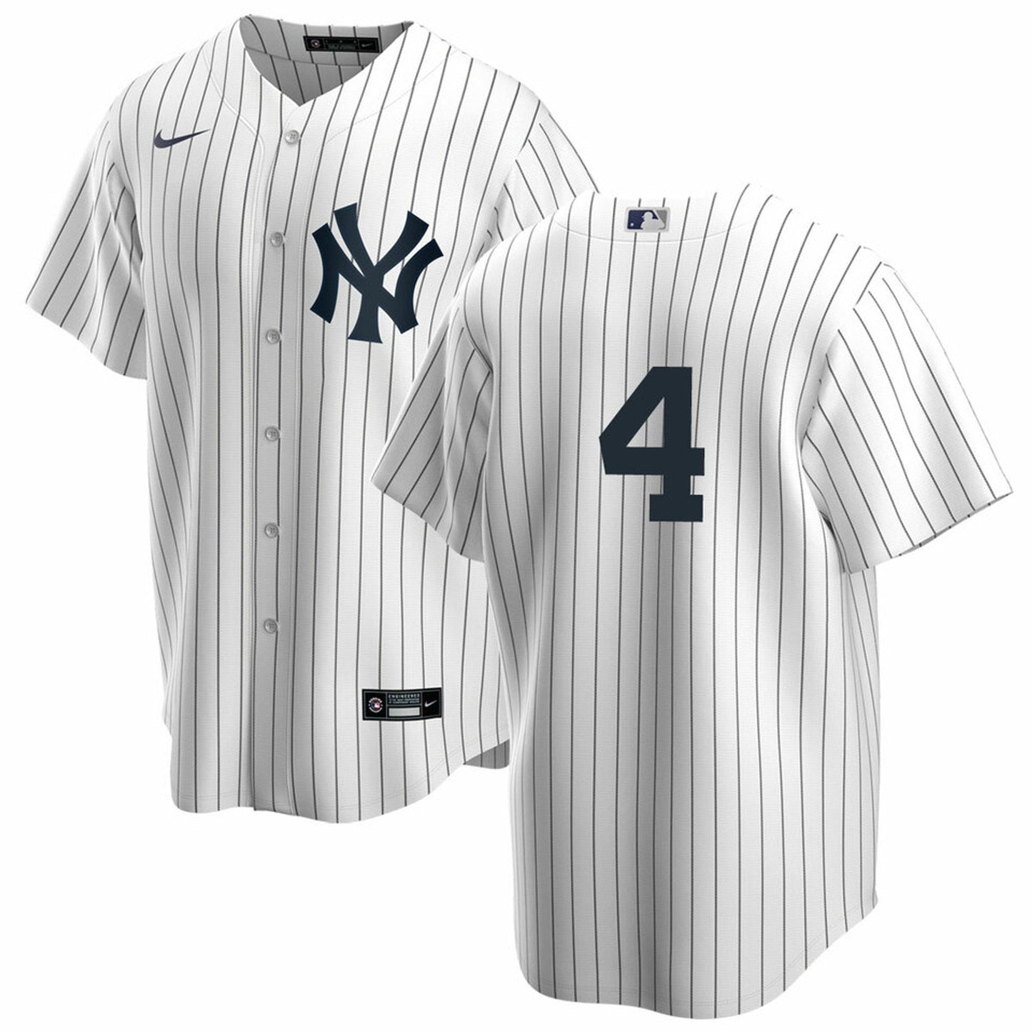 Men's Nike Lou Gehrig #4 White New York Yankees Home Official Replica Player Jersey Official Team Jersey Sports Fan Apparel Official NFL Team Jersey Football Fan Apparel