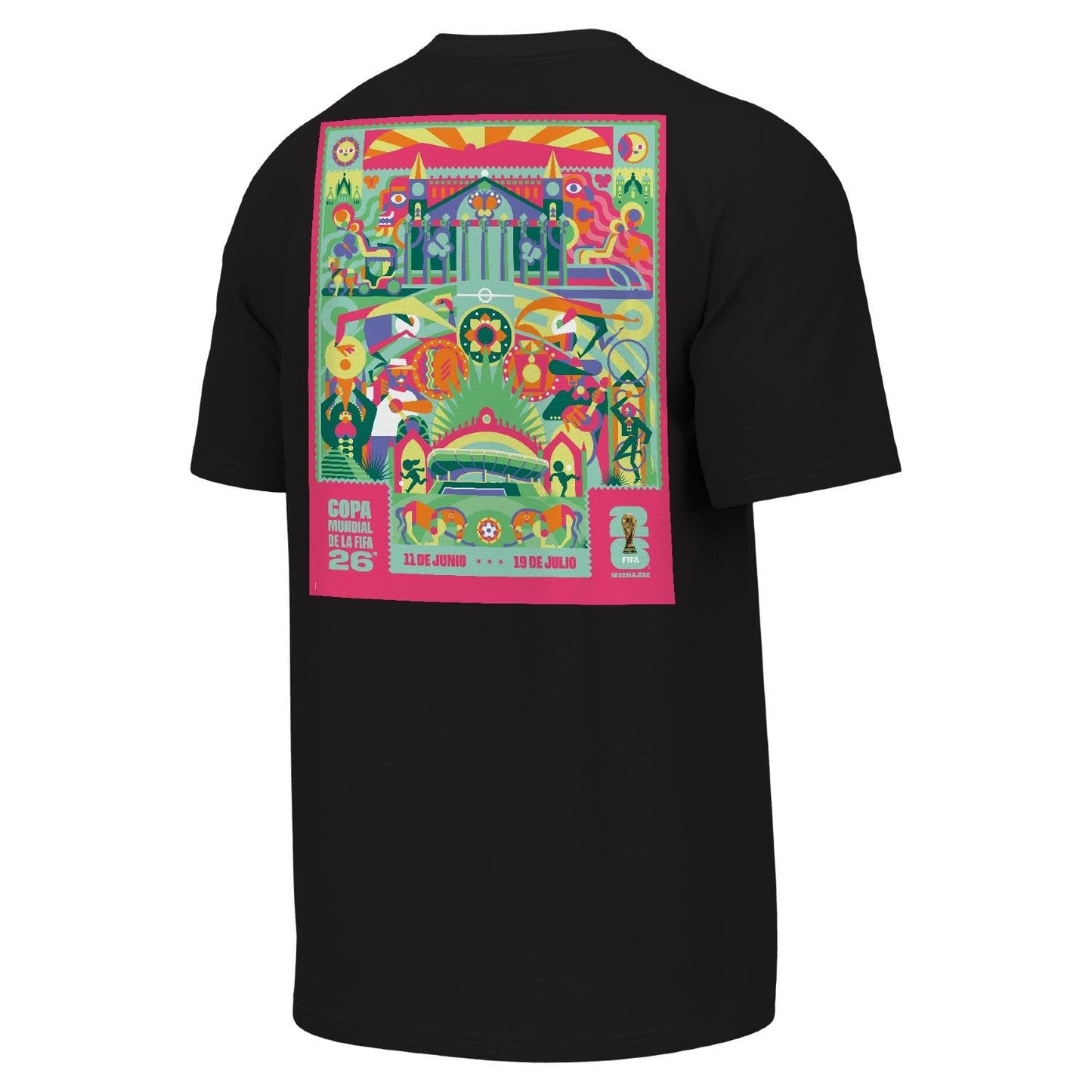 FIFA World Cup 2026 Guadalajara Poster Black T-Shirt - Unisex Casual Graphic T Shirt