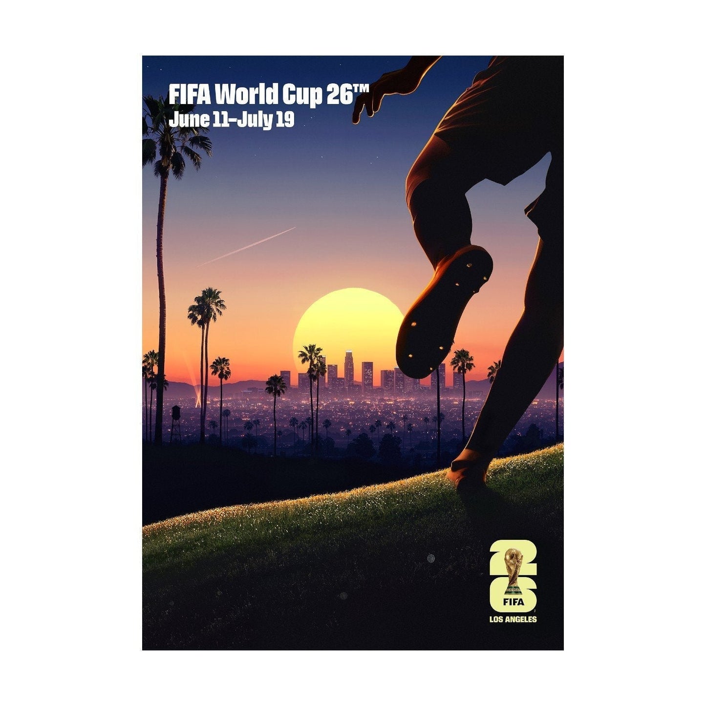 FIFA World Cup 2026 Los Angeles Host City Poster Popular Style Comfort Casual