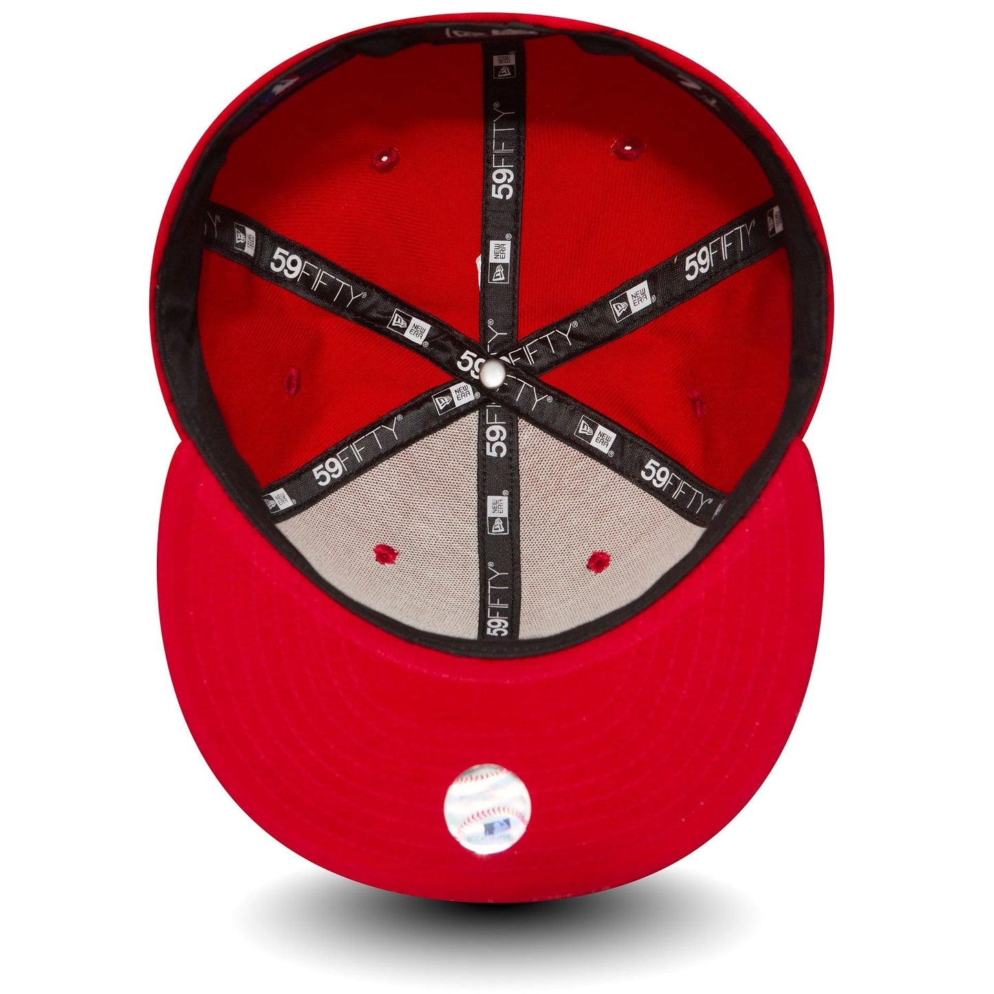 Los Angeles Dodgers MLB League Essential 59FIFTY Fitted New Era Red/White Official Team Hat Sports Fan Cap Official NFL Team Hat Football Fan Cap
