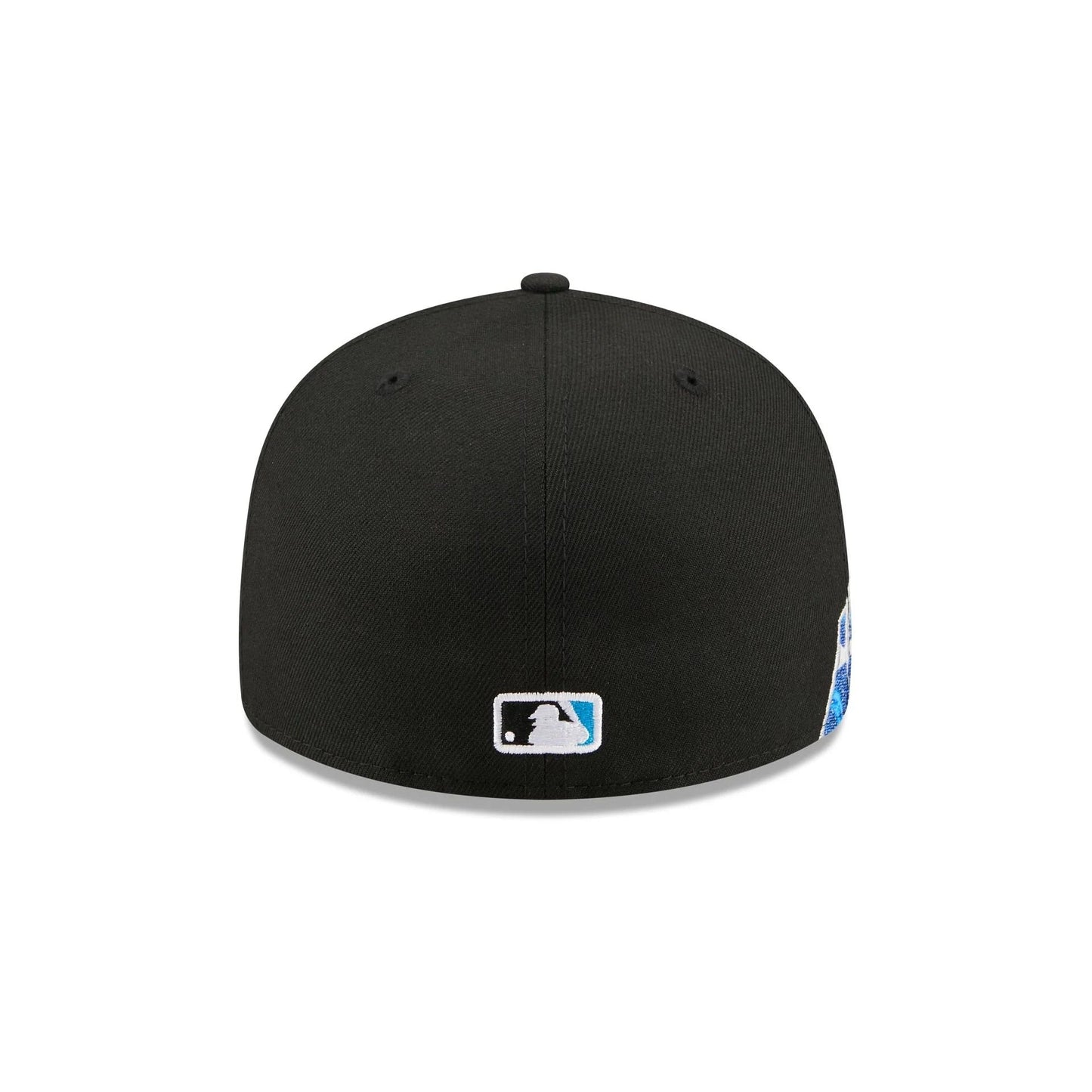 Miami Marlins MLB Waves 59FIFTY Fitted New Era Black/White Official Team Hat Sports Fan Cap Official NFL Team Hat Football Fan Cap