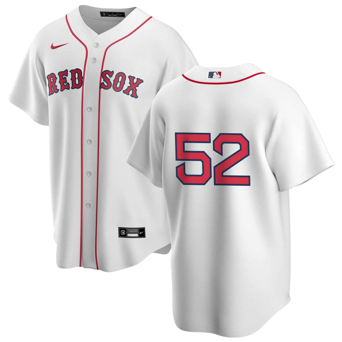 Men's Nike Boston Red Sox Bobby Jenks #52 Home Official Replica Player Jersey Official Team Jersey Sports Fan Apparel Official NFL Team Jersey Football Fan Apparel