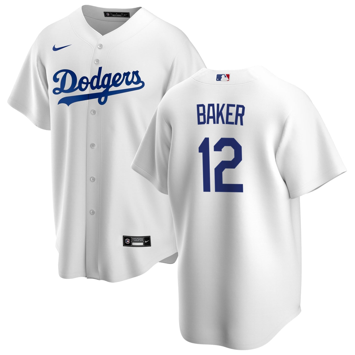 Men's Dusty Baker Los Angeles Dodgers Nike White Home Replica Team Jersey Official Team Jersey Sports Fan Apparel Official NFL Team Jersey Football Fan Apparel