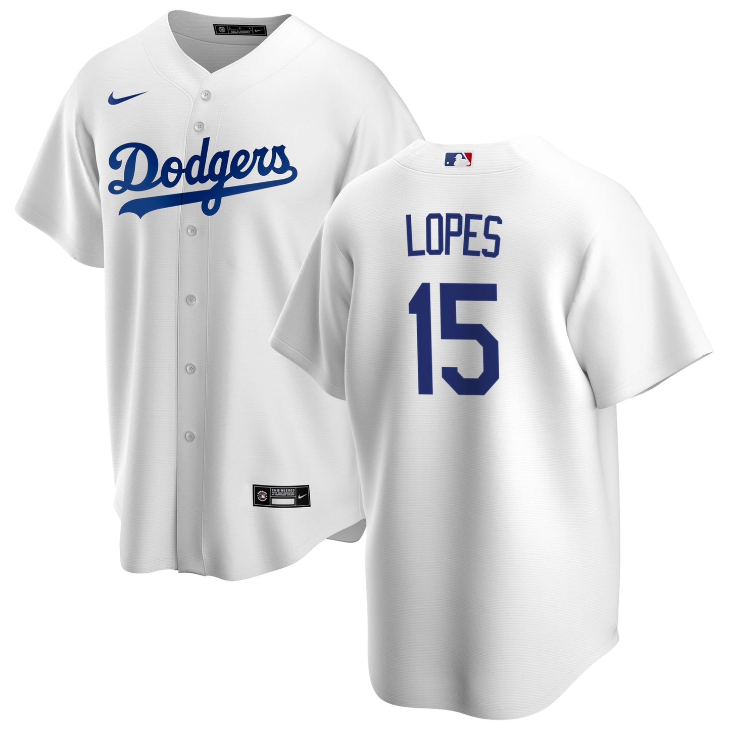 Men's Davey Lopes Los Angeles Dodgers Nike White Home Replica Team Jersey Official Team Jersey Sports Fan Apparel Official NFL Team Jersey Football Fan Apparel