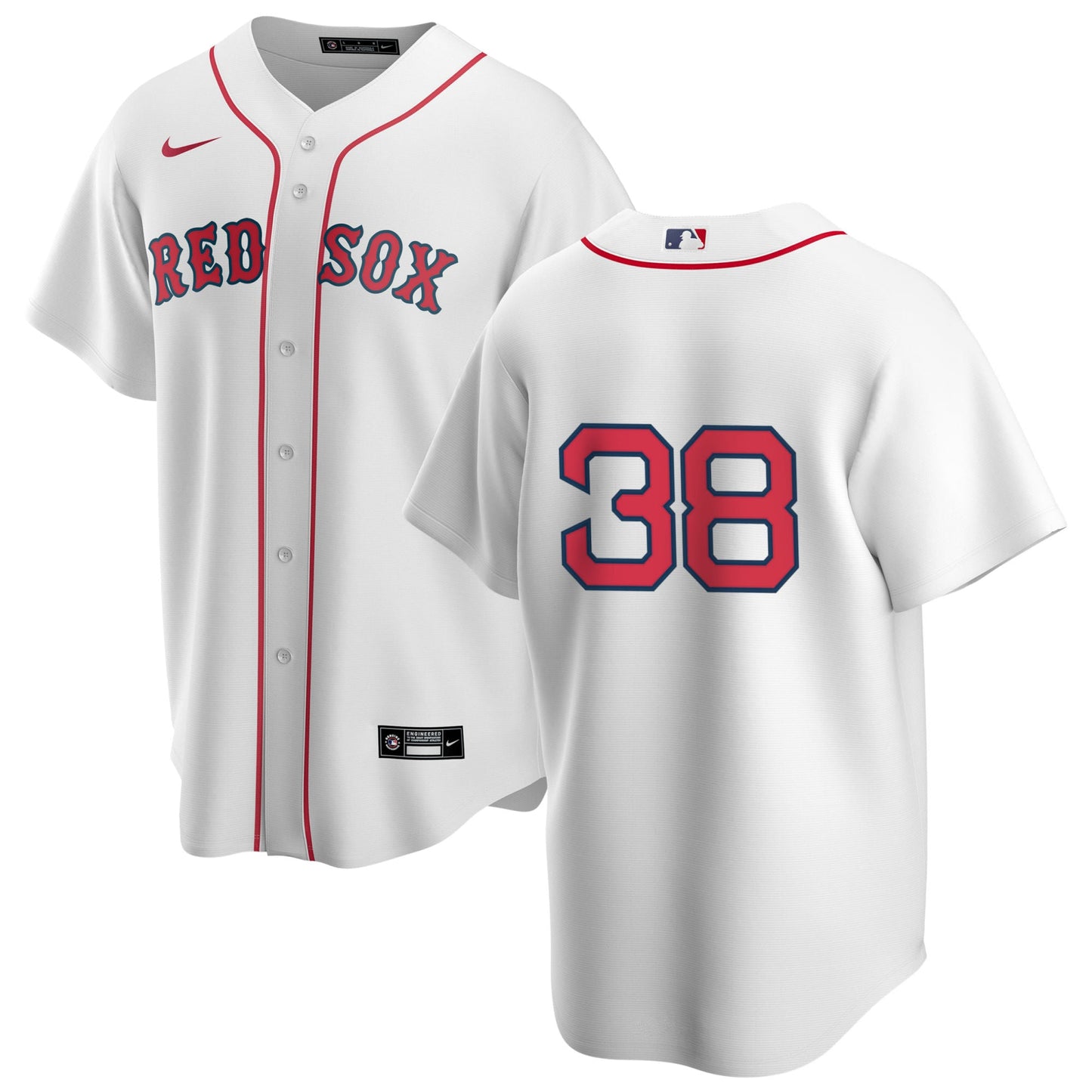 Men's Nike Boston Red Sox Curt Schilling #38 Home Official Replica Player Jersey Official Team Jersey Sports Fan Apparel Official NFL Team Jersey Football Fan Apparel