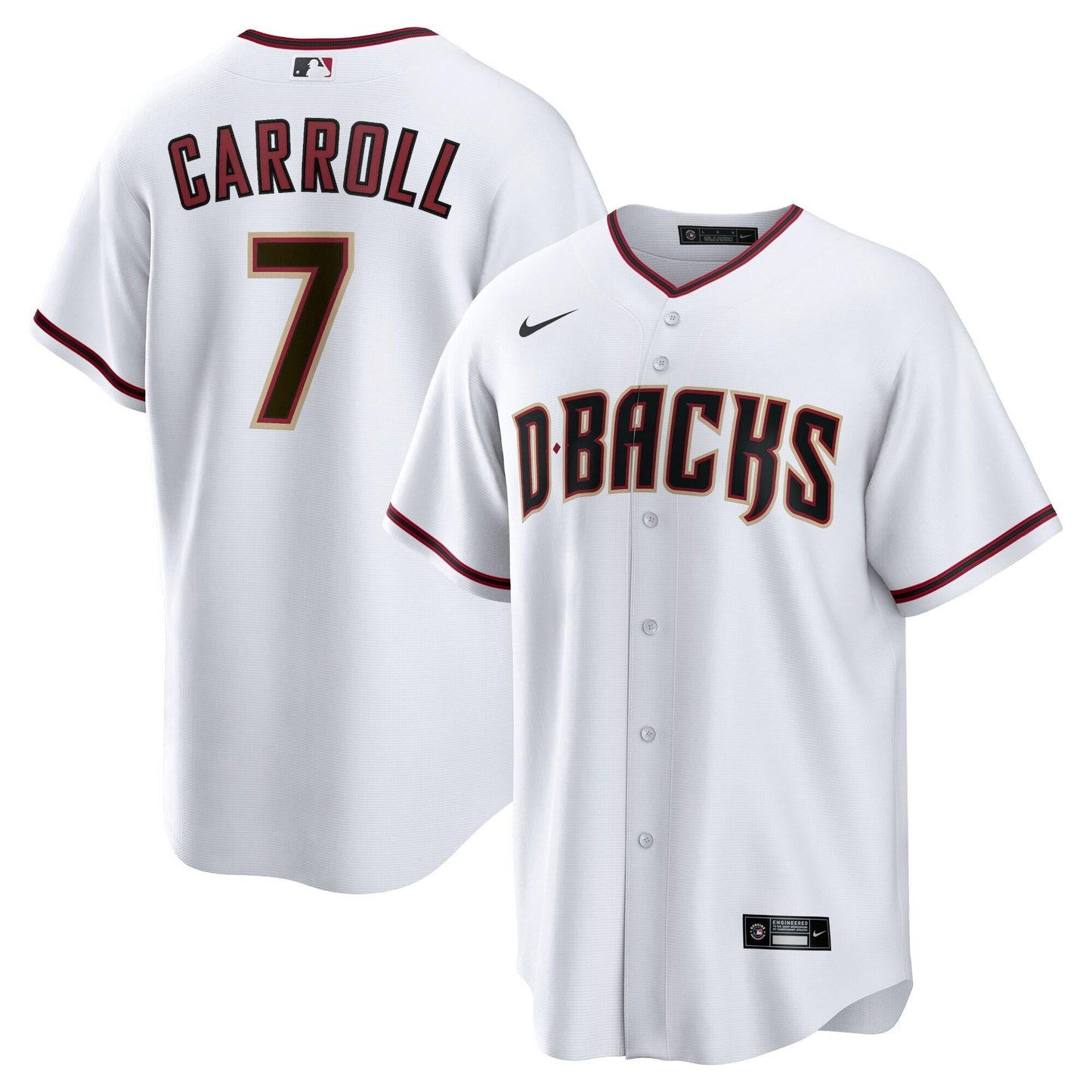 Youth Corbin Carroll Arizona Diamondbacks Nike White Home Replica Premium Team Jersey Official Team Jersey Sports Fan Apparel Official NFL Team Jersey Football Fan Apparel