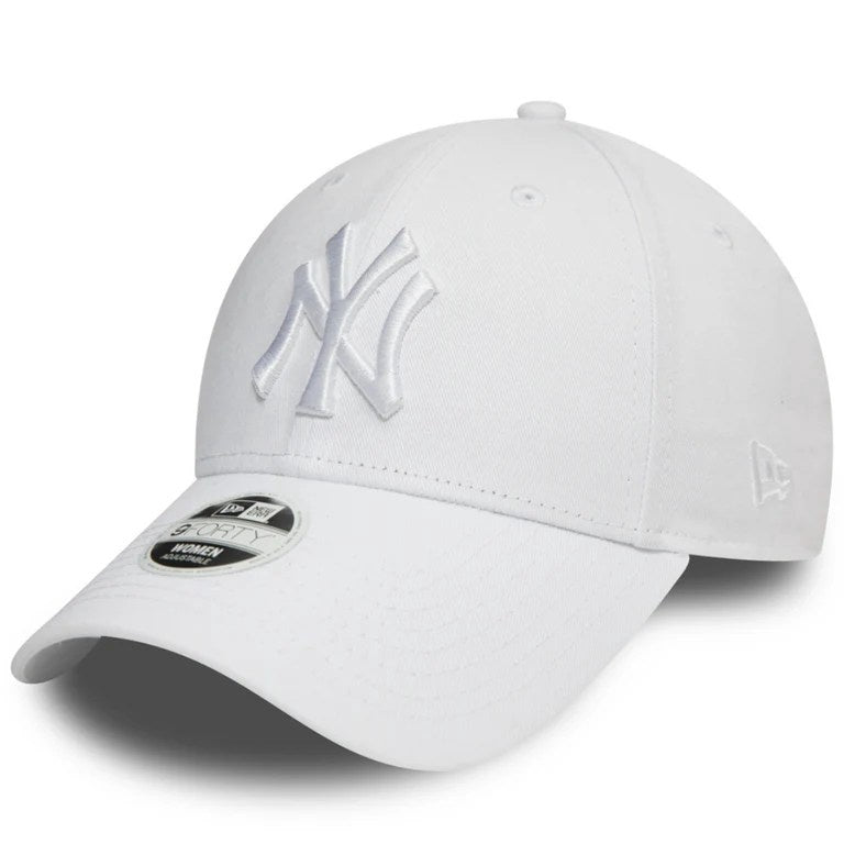 New York Yankees MLB League Essential 9FORTY Women Strapback White/White Official Team Hat Sports Fan Cap Official NFL Team Hat Football Fan Cap