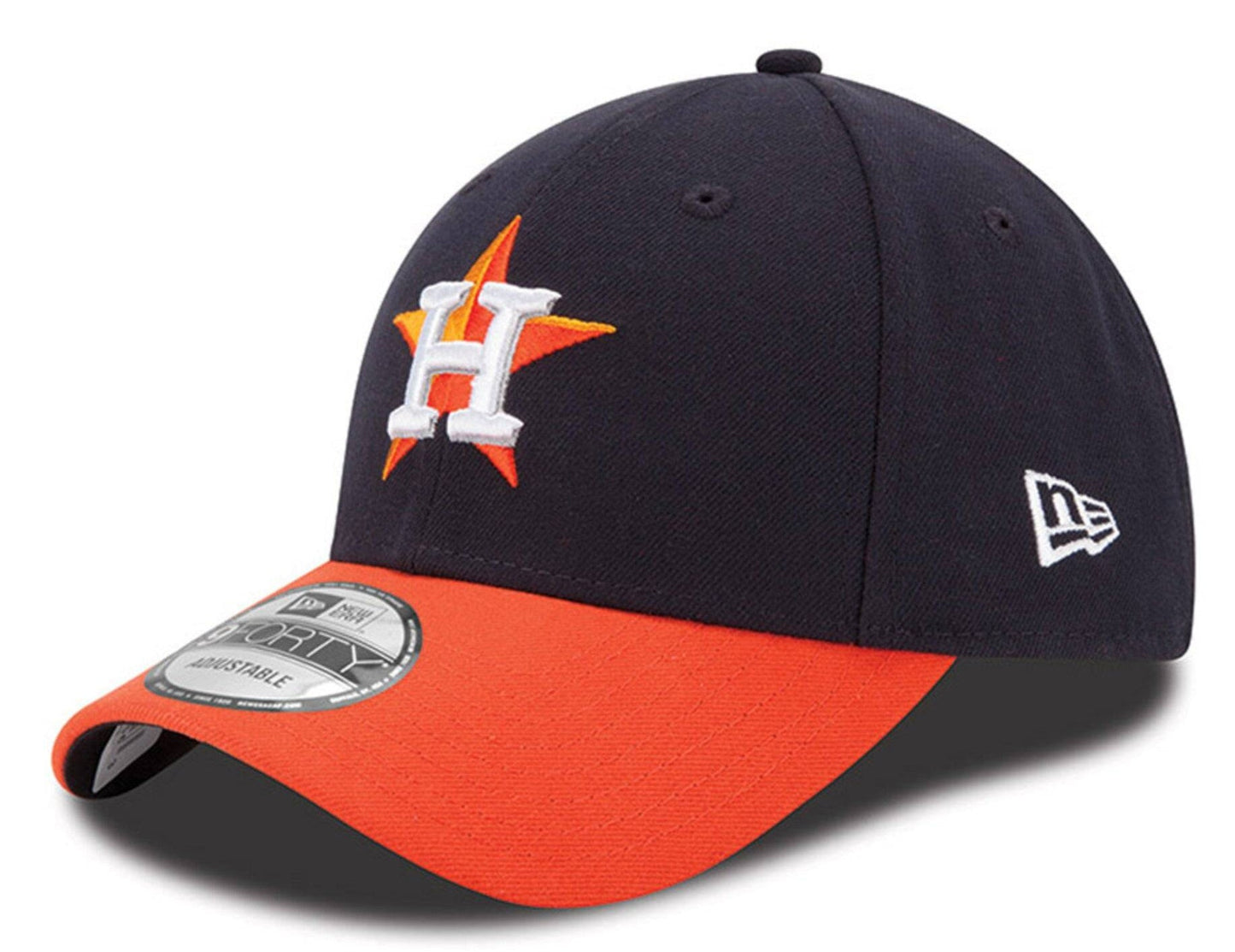 Houston Astros Men's New Era Navy/Orange Road League 9FORTY Adjustable Hat Official Team Hat Sports Fan Cap Official NFL Team Hat Football Fan Cap