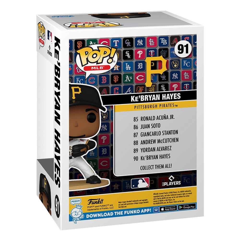 Funko – MLB POP! Vinyl Figure Pirates – Ke'Bryan Hayes – 9CM Official Sports Fan Gear Official NFL Fan Gear
