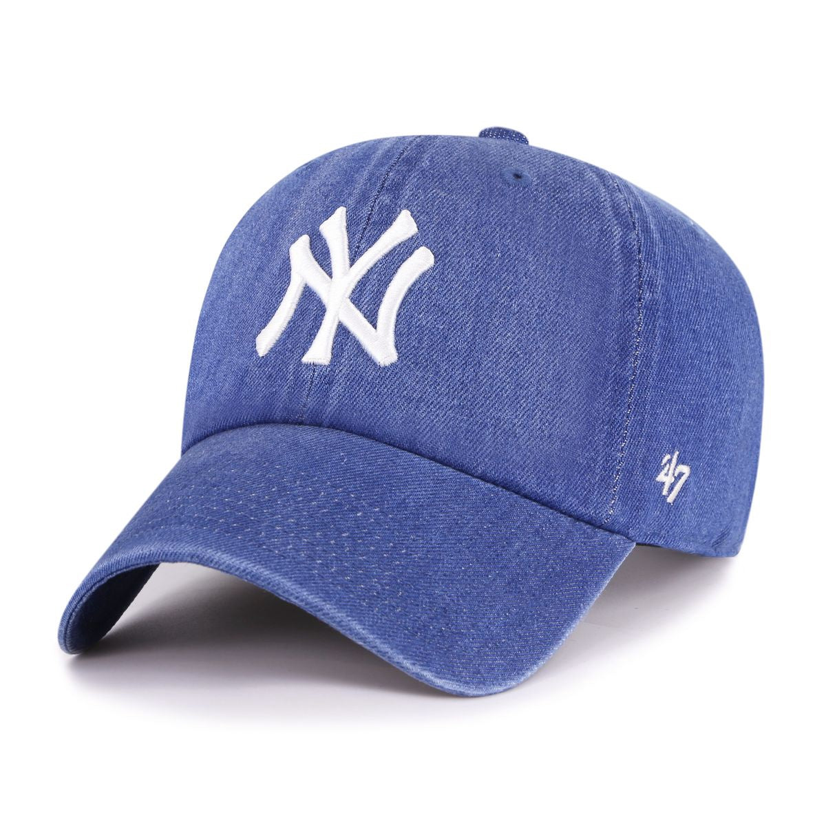 New York Yankees MLB Lennon '47 CLEAN UP Strapback Jean Official Team Hat Sports Fan Cap Official NFL Team Hat Football Fan Cap