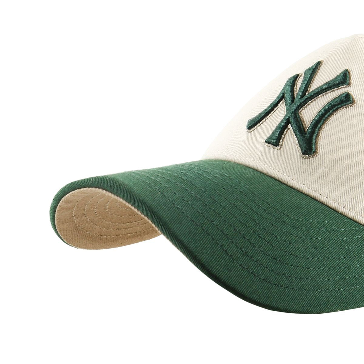 New York Yankees MLB Ballpark Mesh TT '47 Offside DT Beige/Green Official Sports Fan Gear Official NFL Fan Gear