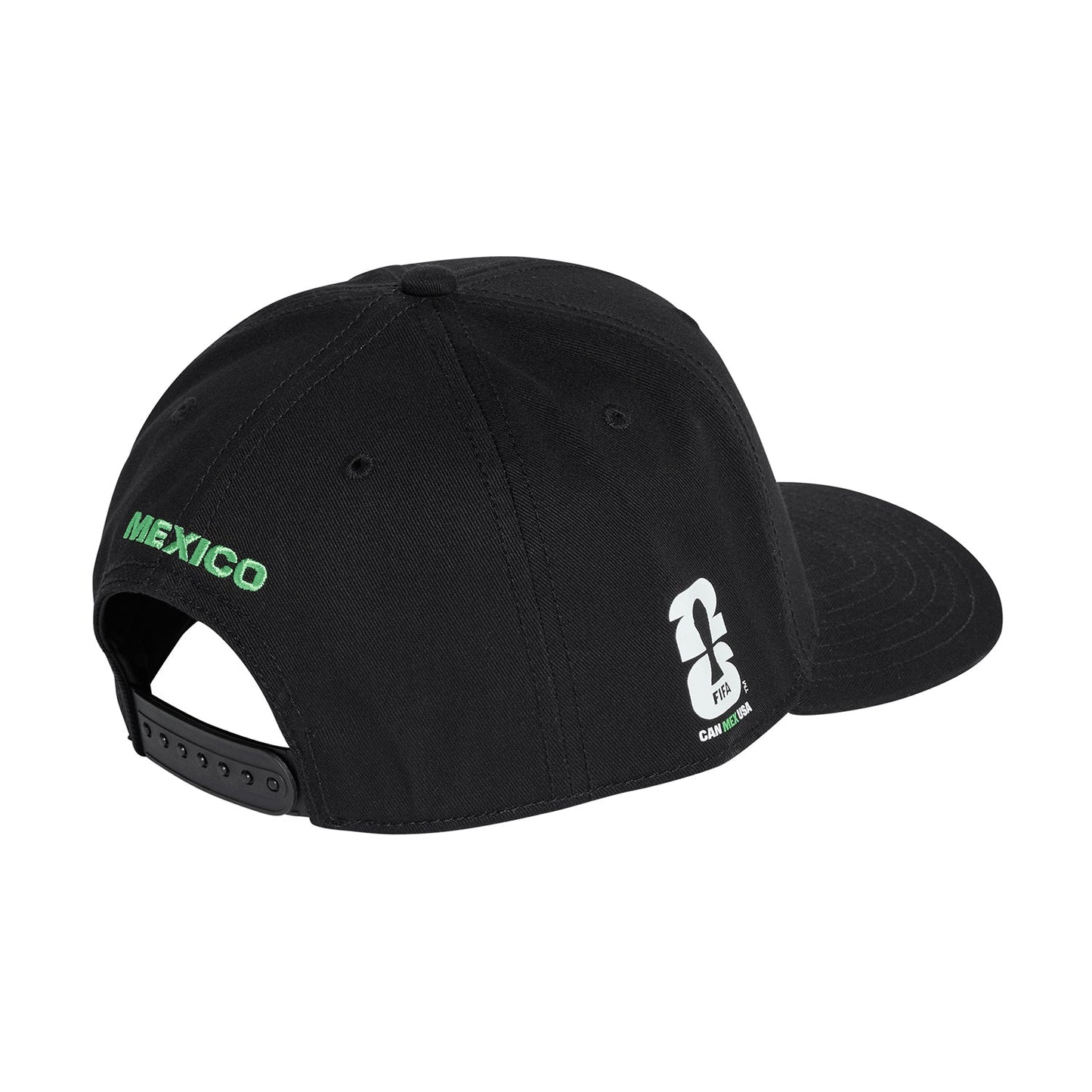FIFA World Cup 2026 Host Nation Mexico Black Snapback Cap Official Team Hat Sports Fan Cap