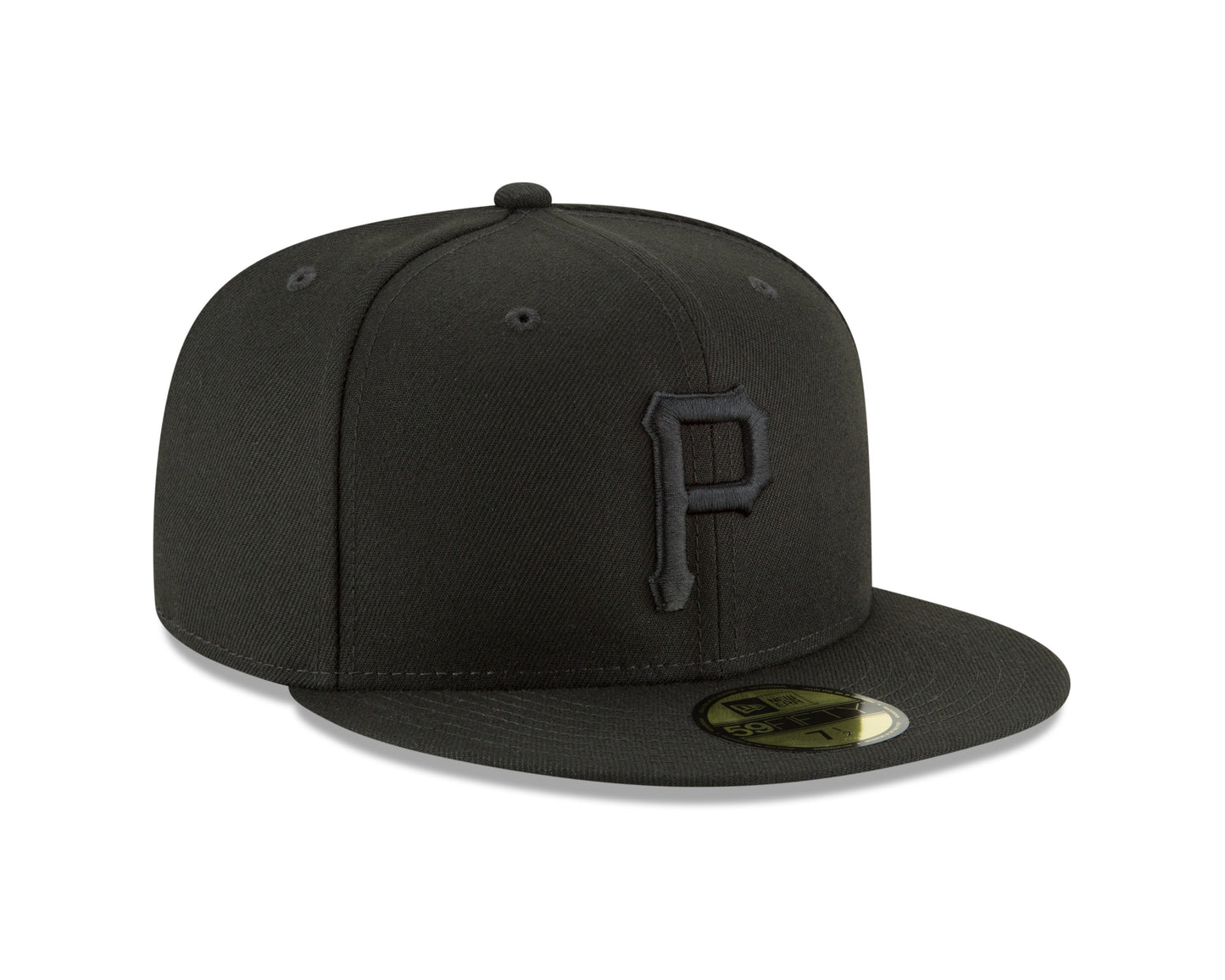 Men's Pittsburgh Pirates New Era Black Tonal 59FIFTY Fitted Hat Official Team Hat Sports Fan Cap Official NFL Team Hat Football Fan Cap