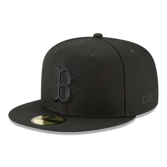 Boston Red Sox Black Tonal 59FIFTY Fitted Hat Official Team Hat Sports Fan Cap Official NFL Team Hat Football Fan Cap