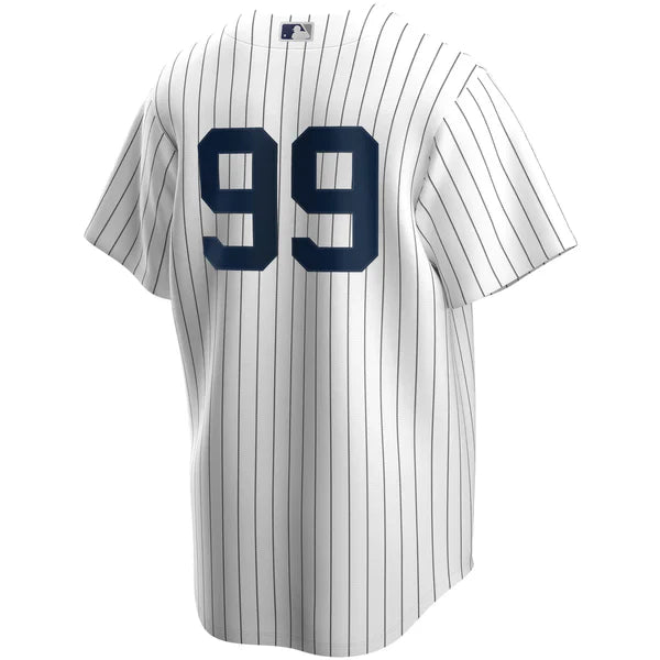 Men's Nike Aaron Judge #99 White New York Yankees Home Official Replica Player Jersey Official Team Jersey Sports Fan Apparel Official NFL Team Jersey Football Fan Apparel