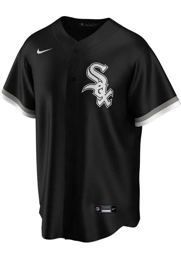 Men's Chicago White Sox Jose Abreu Nike Black Alternate Replica Player Name Jersey Official Team Jersey Sports Fan Apparel Official NFL Team Jersey Football Fan Apparel