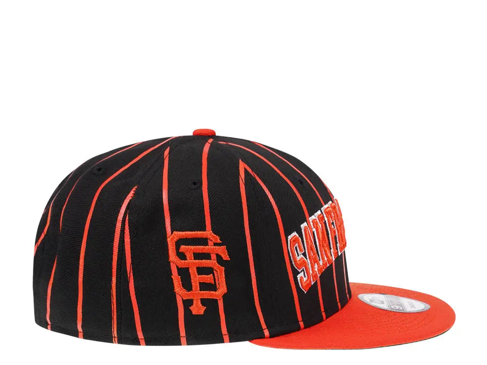San Francisco Giants Black/Orange City Arch New Era 9FIFTY Snapback Hat Official Team Hat Sports Fan Cap Official NFL Team Hat Football Fan Cap