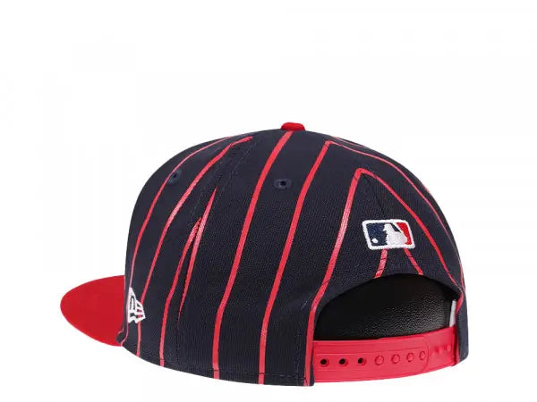 Atlanta Braves Navy/Red City Arch New Era 9FIFTY Snapback Hat Official Team Hat Sports Fan Cap Official NFL Team Hat Football Fan Cap