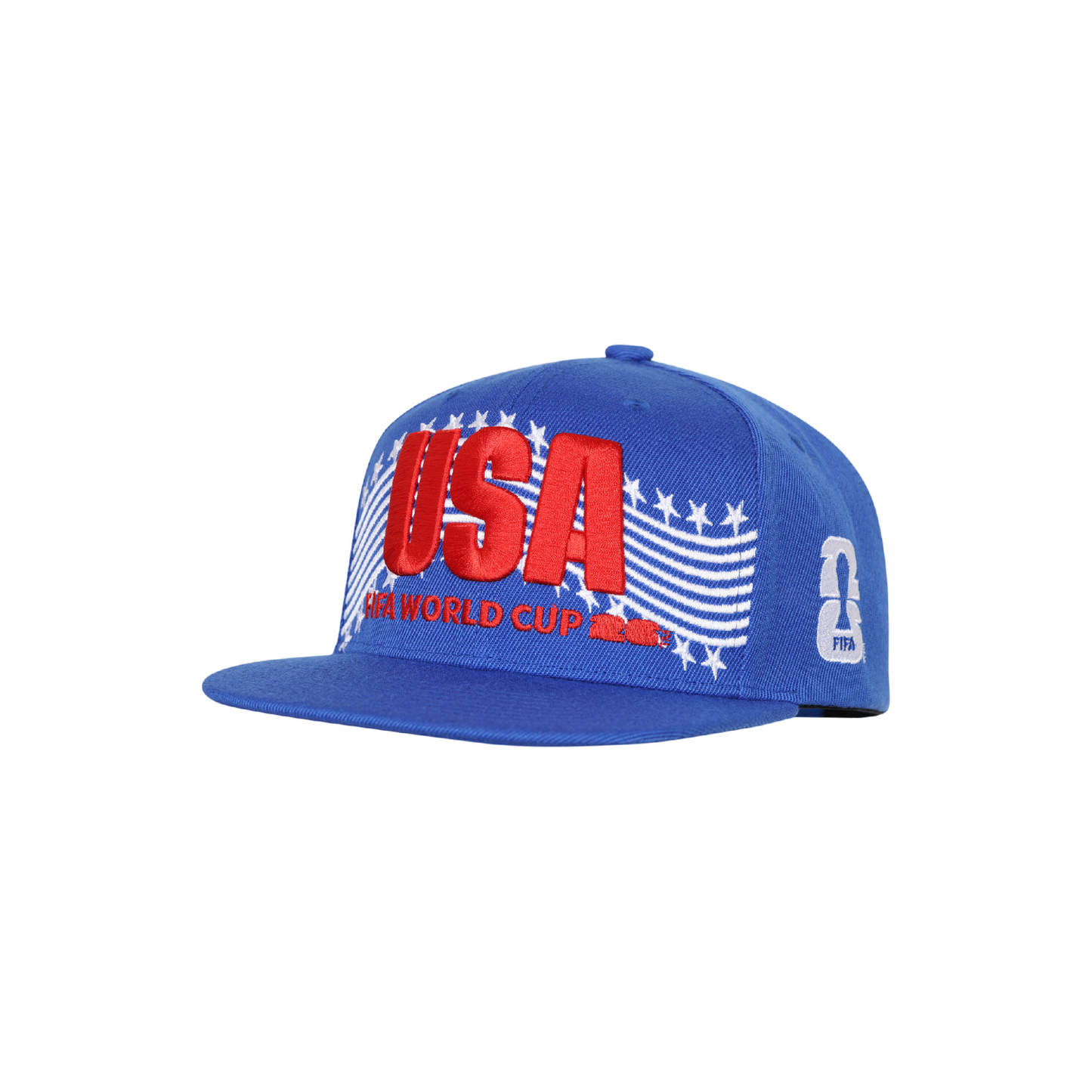 FIFA World Cup 2026 USA Flatbrim Blue Cap Official Team Hat Sports Fan Cap