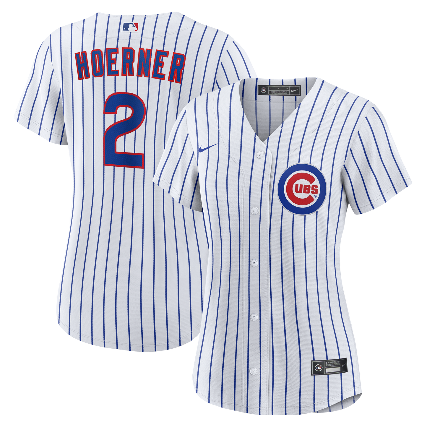 Women's Nico Hoerner Chicago Cubs Nike White Home Replica Team Jersey Official Team Jersey Sports Fan Apparel Official NFL Team Jersey Football Fan Apparel