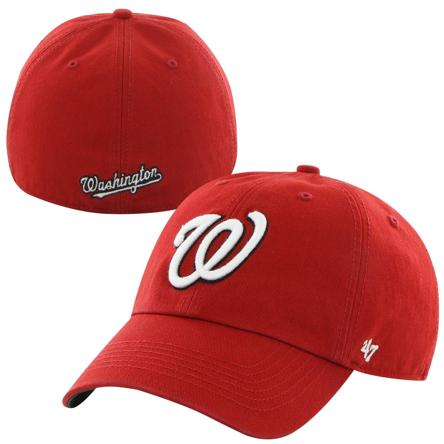'47 Washington Nationals Red Home Franchise Fitted Dad Hat Official Team Hat Sports Fan Cap Official NFL Team Hat Football Fan Cap