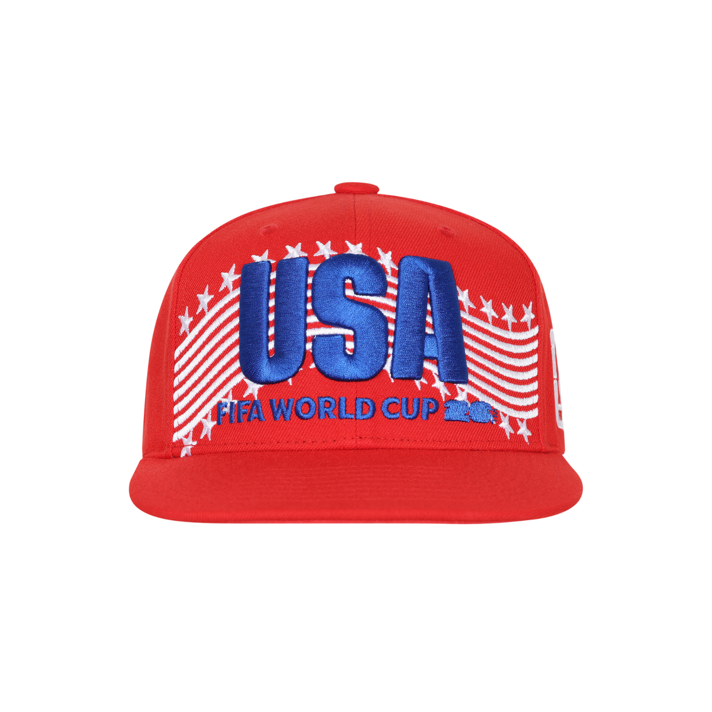 FIFA World Cup 2026 USA Flatbrim Red Cap Official Team Hat Sports Fan Cap