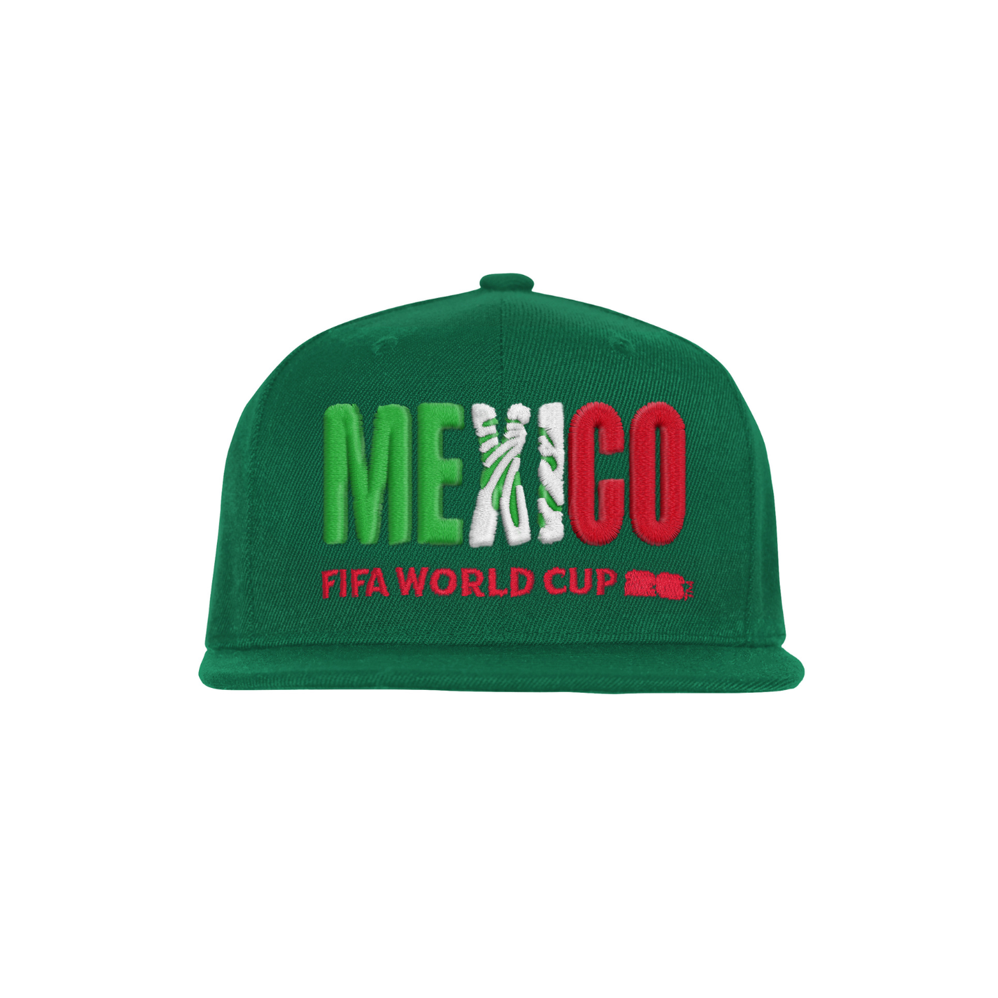 FIFA World Cup 2026 Mexico Flatbrim Cap Official Team Hat Sports Fan Cap
