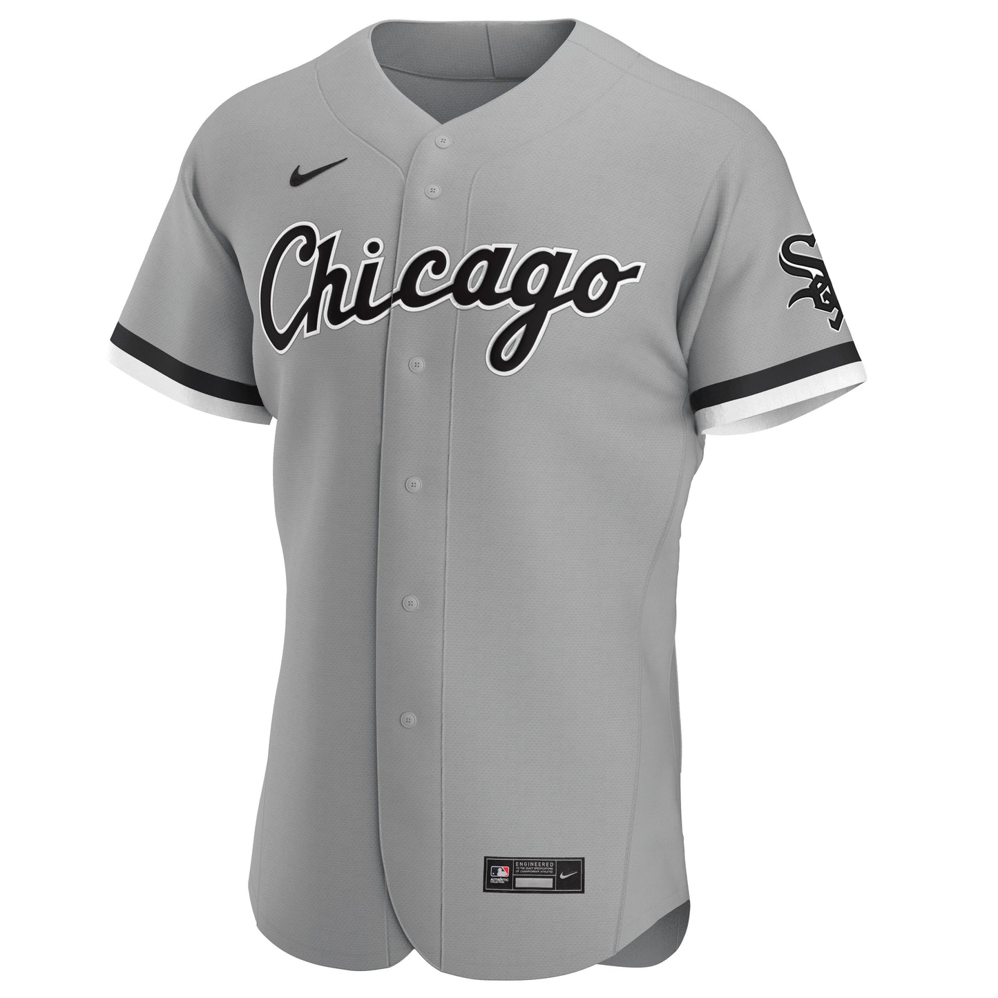 Men's Chicago White Sox Nike Gray Road Authentic Official Team Jersey Sports Fan Apparel Official NFL Team Jersey Football Fan Apparel