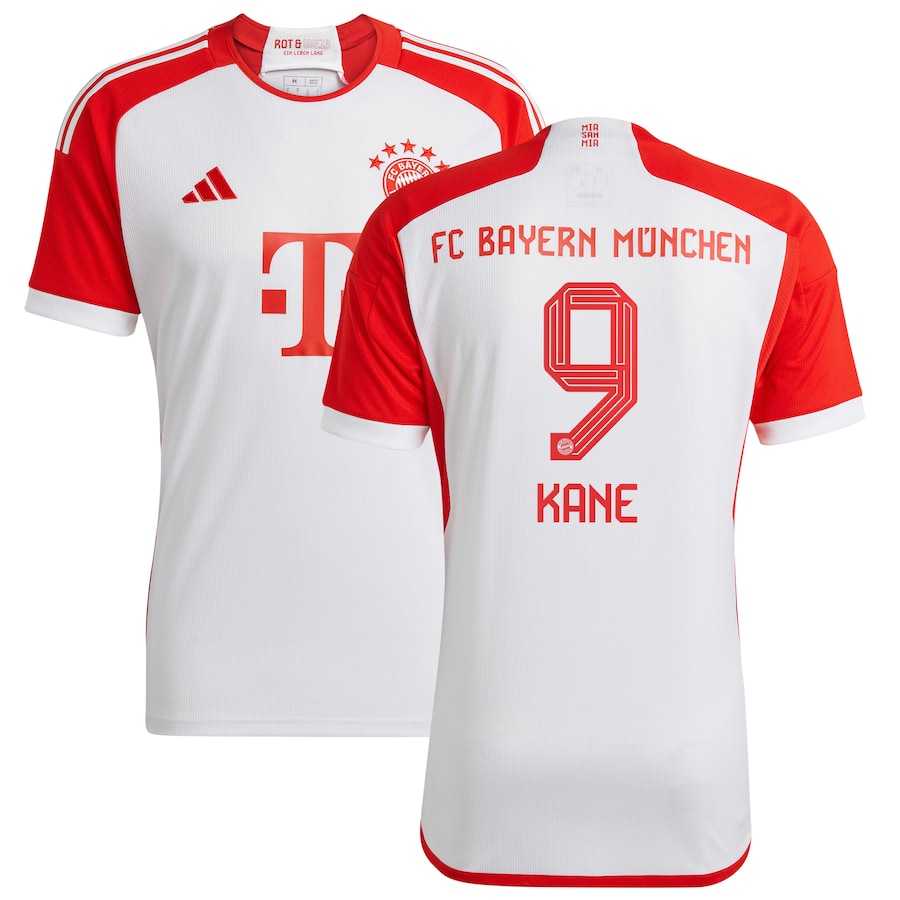 Harry Kane Bayern Munich adidas 2023 24 Home Player Jersey - White Official Team Jersey Sports Fan Apparel